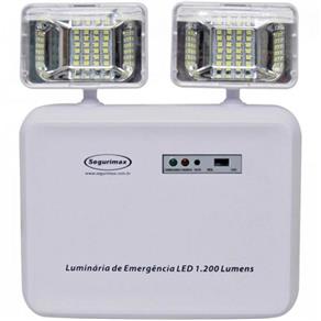 Iluminação de Emergência - LED 1200 Branco - Bivolt