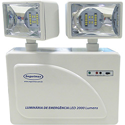 Iluminação de Emergência Segurimax Autônoma 2000 Lumens