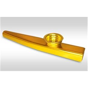 Instrumento de Sopro Kazoo Metalico Cor Ouro