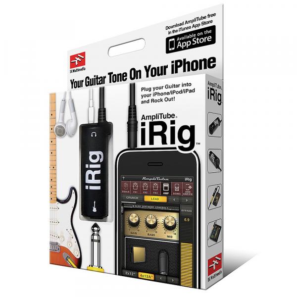 Interface Adaptador de Guitarra para IPhone IPod Touch IPad IRig AmpliTube - IK Multimedia