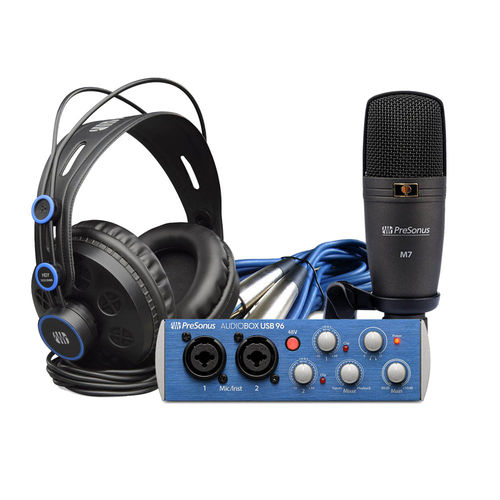 Interface Áudio Presonus Audiobox 96 Kit Studio Usb Mic Fone