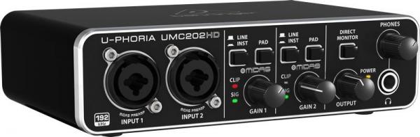 Interface de Áudio Behringer UMC202HD UPHORIA