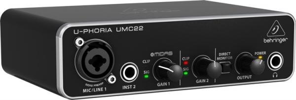 Interface de Audio Behringer Umc22
