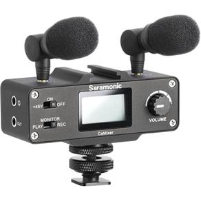 Interface de Áudio Estéreo - Saramonic Camixer para Câmeras/filmadoras
