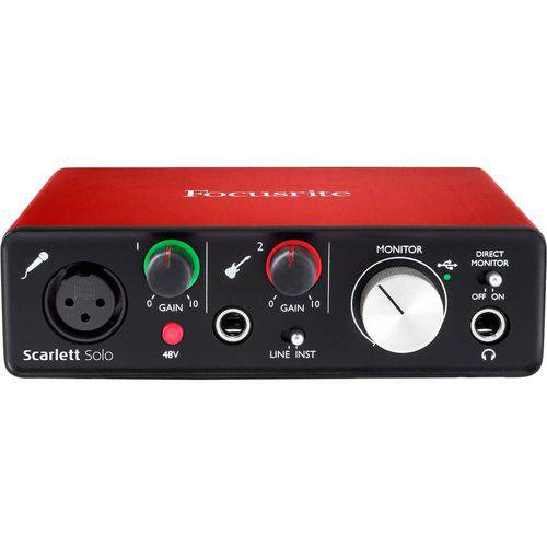 Interface de Áudio Scarlett Solo Usb 2.0 - Focusrite