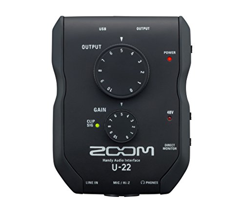 Interface de Áudio Zoom U-22 Gravação e Desempenho Móvel USB
