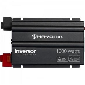 Inversor 1000W 12Vdc/220V Onda Modificada Cinza Escuro Hayonik