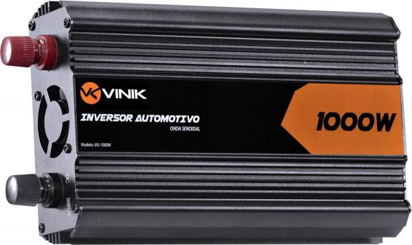 Inversor Conversor Veicular C/ Potência 1000W Onda Senoidal 12V P/ 220V - VINIK