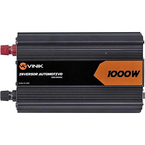 Inversor Conversor Veicular C/potência 1000W Senoidal 12V P/ 110V VINIK