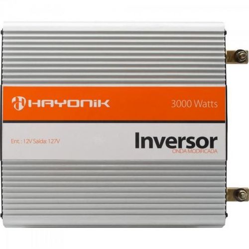 Inversor de Onda Modificada 12VDC/127V USB 3000W Hayonik