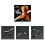 HUN IRIN 4 Pcs Universal Full Set (E-A-D-G) Ferida da corda do violino violino cordas de aço do núcleo de níquel-prata para 4/4 3/4 1/2 1/4 Violinos