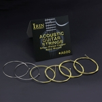 IRIN A600 6 Pcs Latão guitarra Set cordas para guitarra acústica (Mantenha um estoque)