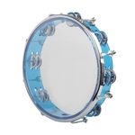 J93 10" auto-ajuste Tambourine Handbell Mão tambor percussão Toy Instrumento Gostar
