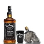 Jack Daniel's Old Nº7 Com Garrafa Caveira e Copo Personalizado