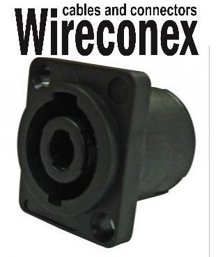 Jack Speakon Femea 4p Wireconex Wc 604 4p Quadrado