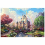 Jagsaw enigma -Rainbow Castle-1000 Piece 27,56 por 19,69 para adultos ca?oa o presente