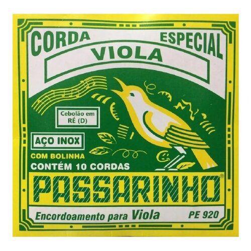 Jogo Cordas Corda Passarinho Viola Cebolão Re Pe920 Paganini