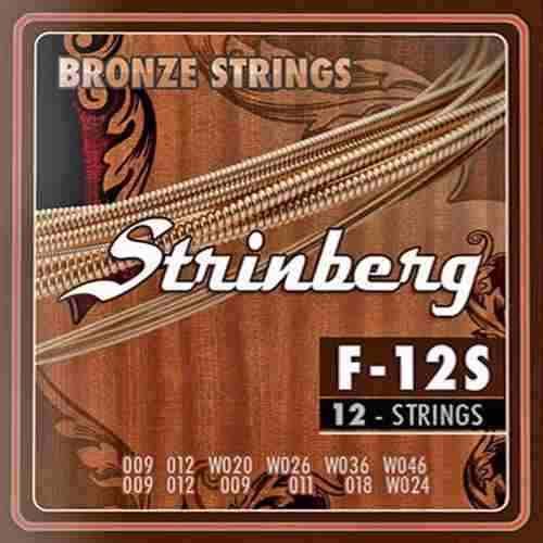 Jogo Cordas Encordoamento Violão 12 Cordas F12s Strinberg
