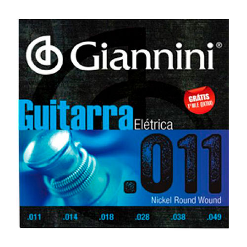Jogo de Cordas P/ Guitarra Giannini Média 011/049 GEEGST11