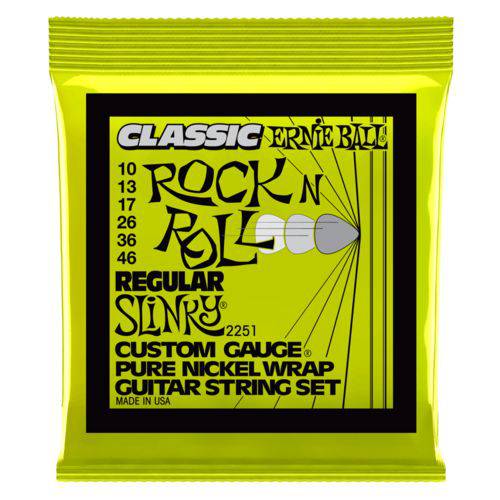 Jogo de Cordas para Guitarra 010 046 Ernie Ball Classic Rock'n Rooll 2251