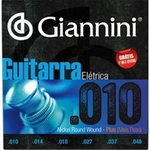 Jogo De Cordas Para Guitarra Giannini 0.10 Encordoamento GEEGSTP10
