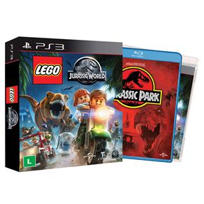 Jogo LEGO: Jurassic World + Filme Jurassic Park - PS3