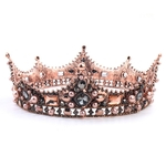 Amyove Lovely gift Jóias nupcial clássico retro elegante Mulheres Crown Shimmer Rhinestone Headband