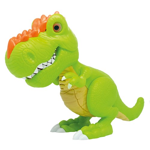 Junior Megasaur Dino Comilão Verde com Som e Luz Fun Divirta se