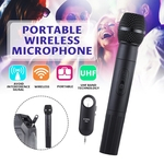 K380L Microfone UHF sem fio 3,5 mm 6,35 mm USB Megafone Microfone de mão com receptor para alto-falante de fala de karaokê