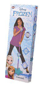Karaokê Infantil Frozen Microfone com Pedestal - Toyng 34572