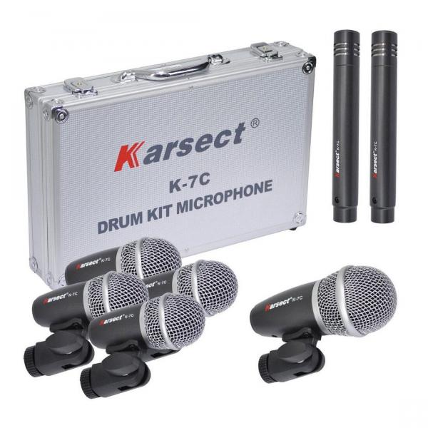 Karsect K7C Kit de Bateria com 7 Microfones