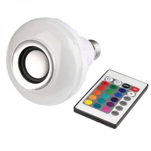 Kit 02 - Lampada Caixa de Som Bluetooth Multiled com Controle