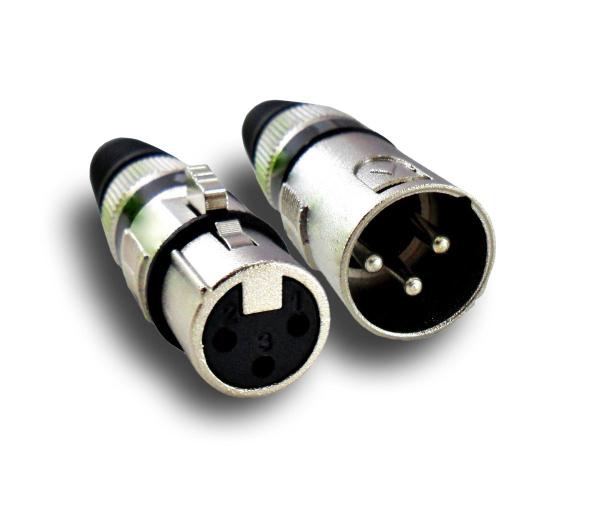 Kit 50 Plugs Conector Xlr Canon Macho/femea Microfone Dmx - Mxt