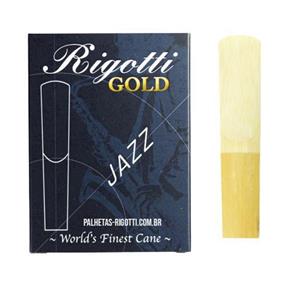 Kit 05 Unidades Palheta Rigotti Jazz Sax Baritono 3,0 Medium