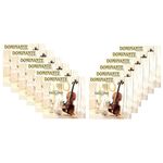 Kit 12 Encordoamento Cordas Violino Dominante Orchestral 89
