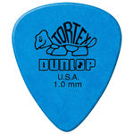 Kit 12 Unidades Palhetas Dunlop Tortex 1.0mm Azul para Guitarra Baixo Violão