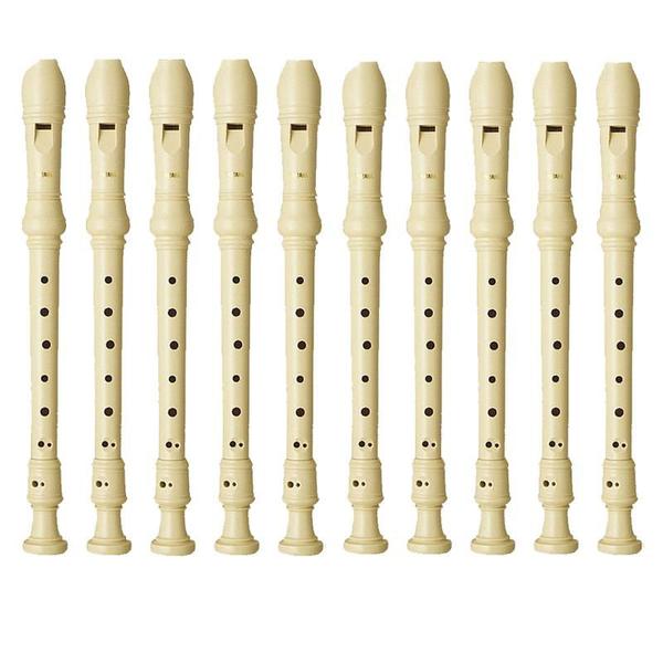 Kit 10 Flautas Soprano Barroca YRS24B - Yamaha