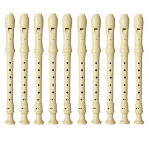 Kit 10 Flautas Yamaha Soprano Barroca YRS24B