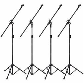 Kit 4 Pedestal Suporte Girafa para Microfone + Cachimbos