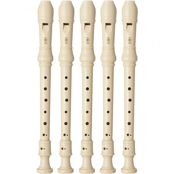 Kit 5 Flautas Soprano Barroca Yamaha YRS24B