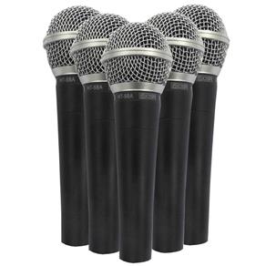 Kit 5 Microfones C/ Fio de Mão CSR58-5 - CSR