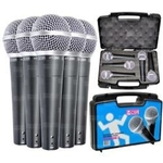 Kit 5 Microfones Dinâmico de Mão Ht 58 - CSR