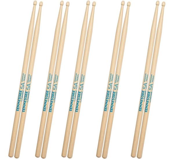 Kit 5 Pares Baqueta Liverpool Tenneessee American Hickory 5a