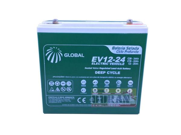 Kit 6 Bateria Global Selada 24ah 12v Tecnologia VRLA / AGM Ciclo Profundo