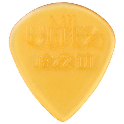 Kit 6 Palhetas Dunlop Ultex Jazz 3 1.38mm para Guitarra Violão Baixo