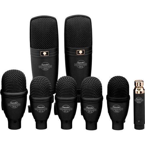 Kit 8 Microfones com Fio para Instrumentos DRK F5H3 - Superlux