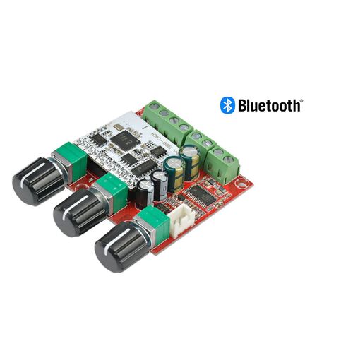 Kit Amplificador 2.1 30+30+60 120w Bluetooth 4.0 Integrado