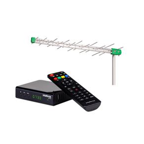 Kit Antena de TV Digital AE 1228 + 1 Conversor Digital CD 730 Intelbras