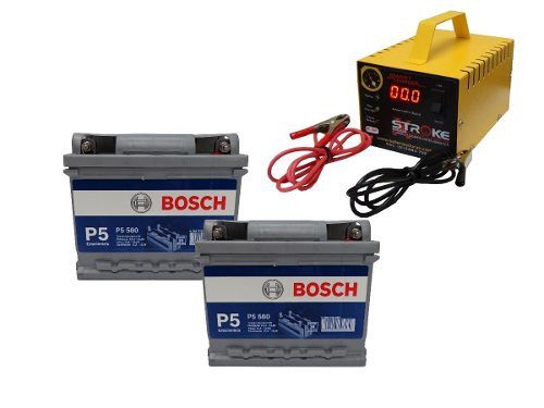 Kit 2 Bateria Bosch P5 580 40ah Nobreak Carregador 5ah 24v - Bosch e Stroke Power