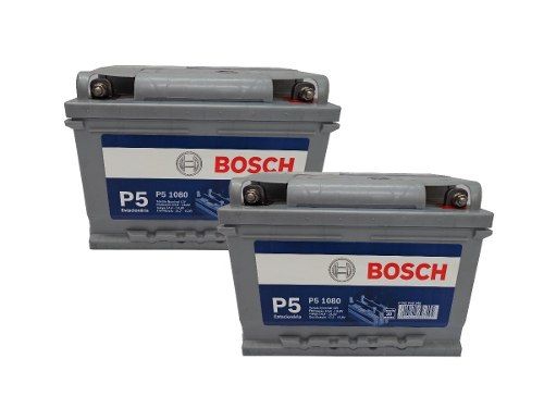 Kit 2 Bateria Estacionária Bosch P5 1080 65ah Nobreak Alarme